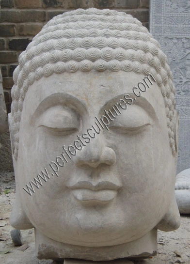 Life Size Carved Stone Statue Marble Carving Laughing Buddha Sculpture for Home Garden (SY-T028)