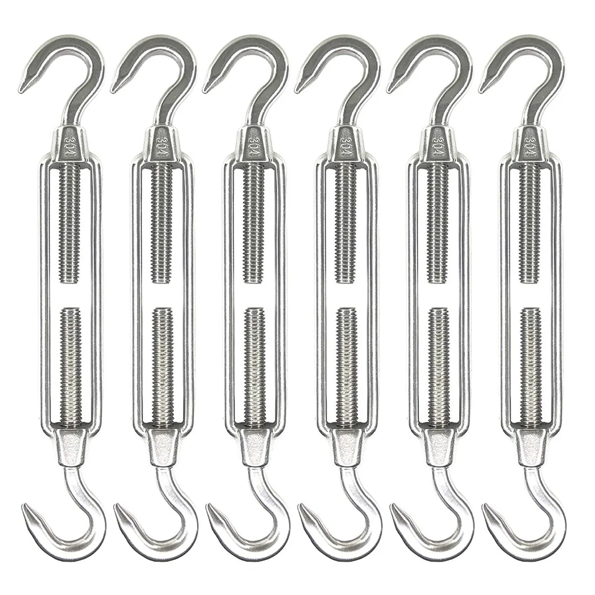 Hardware Rigging Hot DIP Galvanized Carbon Steel Drop Forged Us Type Rigging Screw Turnbuckle with Hook Hook