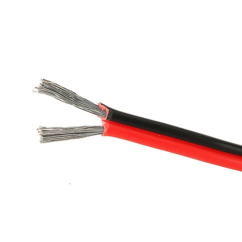 PVC aislado plano paralelo 10 12 pines 300V AWM 2468 22awg 24AWG cable