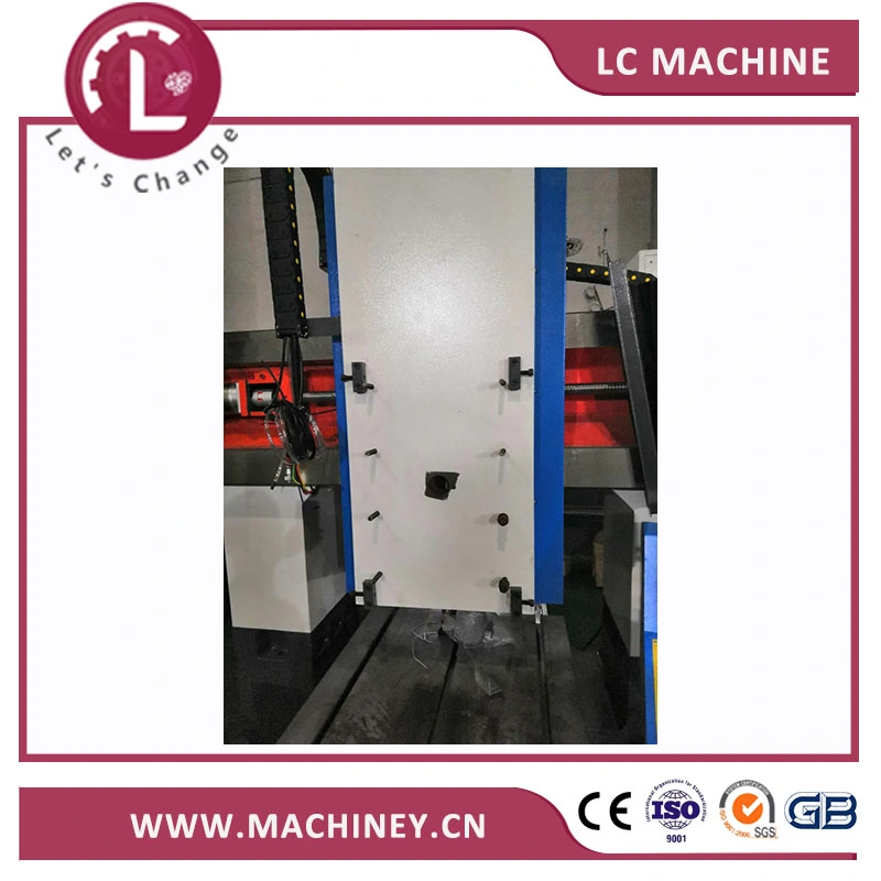 El grabado de metal de alta eficiencia de fresado CNC fresadora Machine-Customized cara doble cabeza para el bloque de acero de precisión