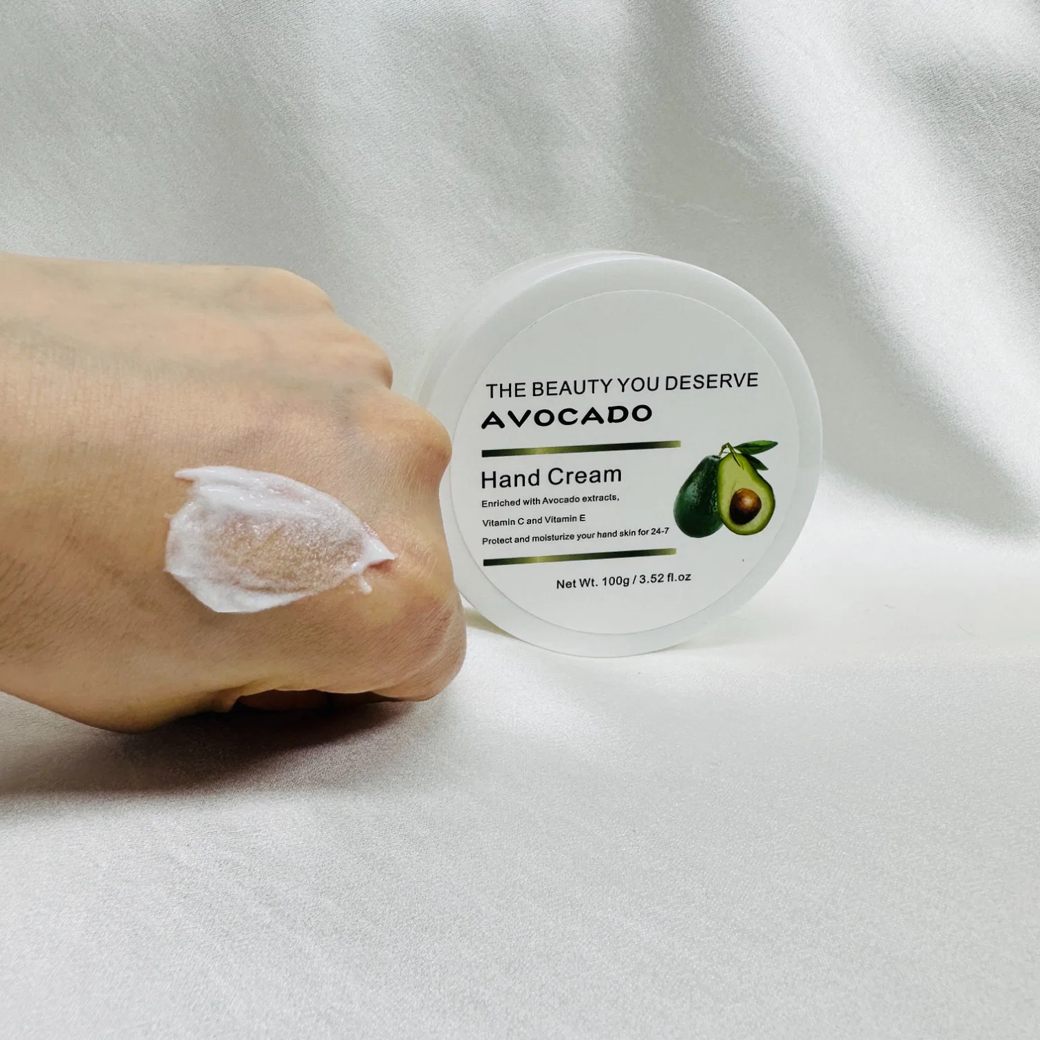Crema de manos OEM Natural Plant a medida Cuidado de blanqueamiento Loción Moisturizer Crema de manos de Marca privada