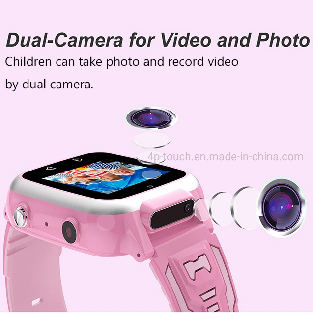 2023 new developed high quality HD Dual Camera Touch Screen Gift Child Kids Smart Game Watch D24