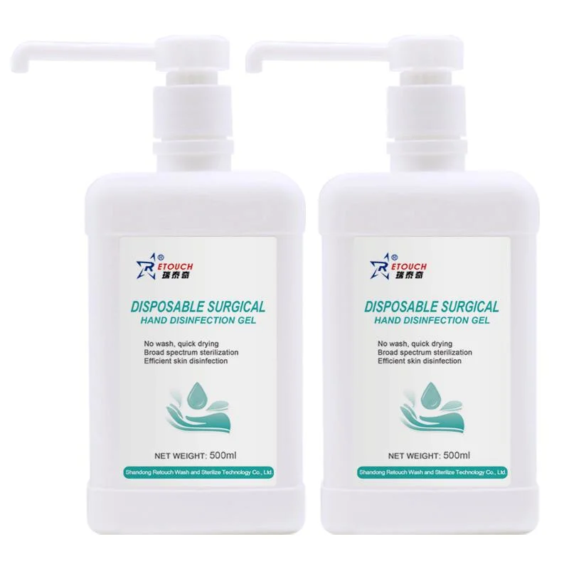 75% Alcohol and Chlorhexidine Gluconate Antiseptic Solution Use Surgical Hand Disinfection