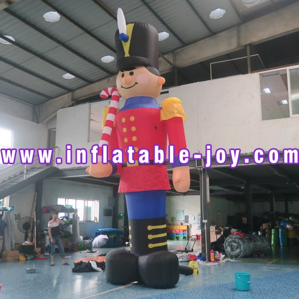 6m de altura, Soldado de Navidad inflable Cartoon