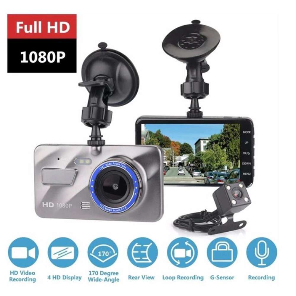 Front and Rear Vehicle Camera 4.0 FHD Touch Screen Motion Detection Bl12911