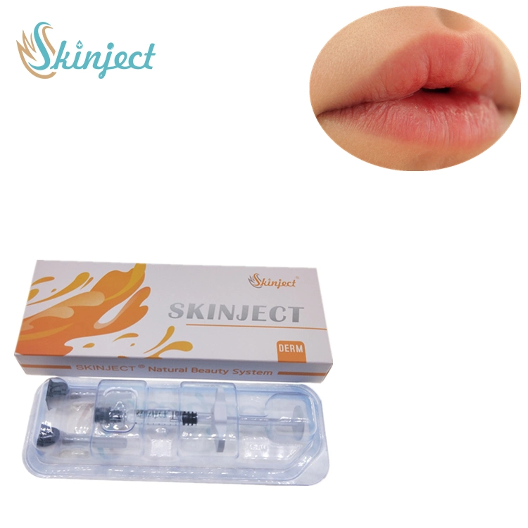 Skinject 2ml Cross Linked Hyaluronic Acid Dermal Filler Lip Plumper Injection Solution