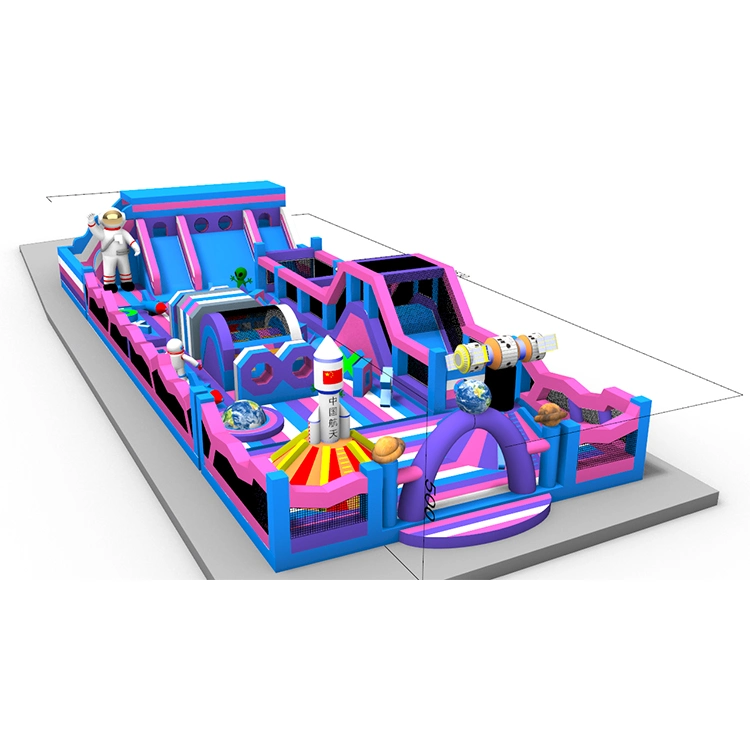 Customized Size Inflatable Water Park for Amusement Park Commerical Mobile Land Park Inflatable on Sale for Kids and Adults