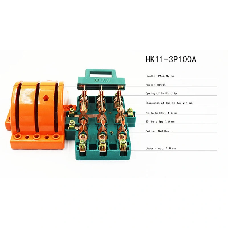 заводская цена классической медных материалов керамические Основание лопасти ножа выключатель 3 полюса 100A Переключатель режимов