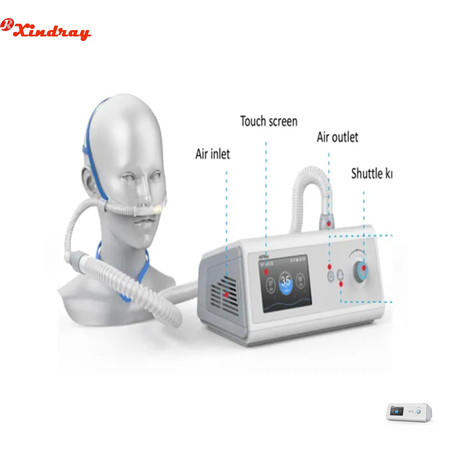 Haut débit, l'humidification appareils de thérapie respiratoire par voie non invasive