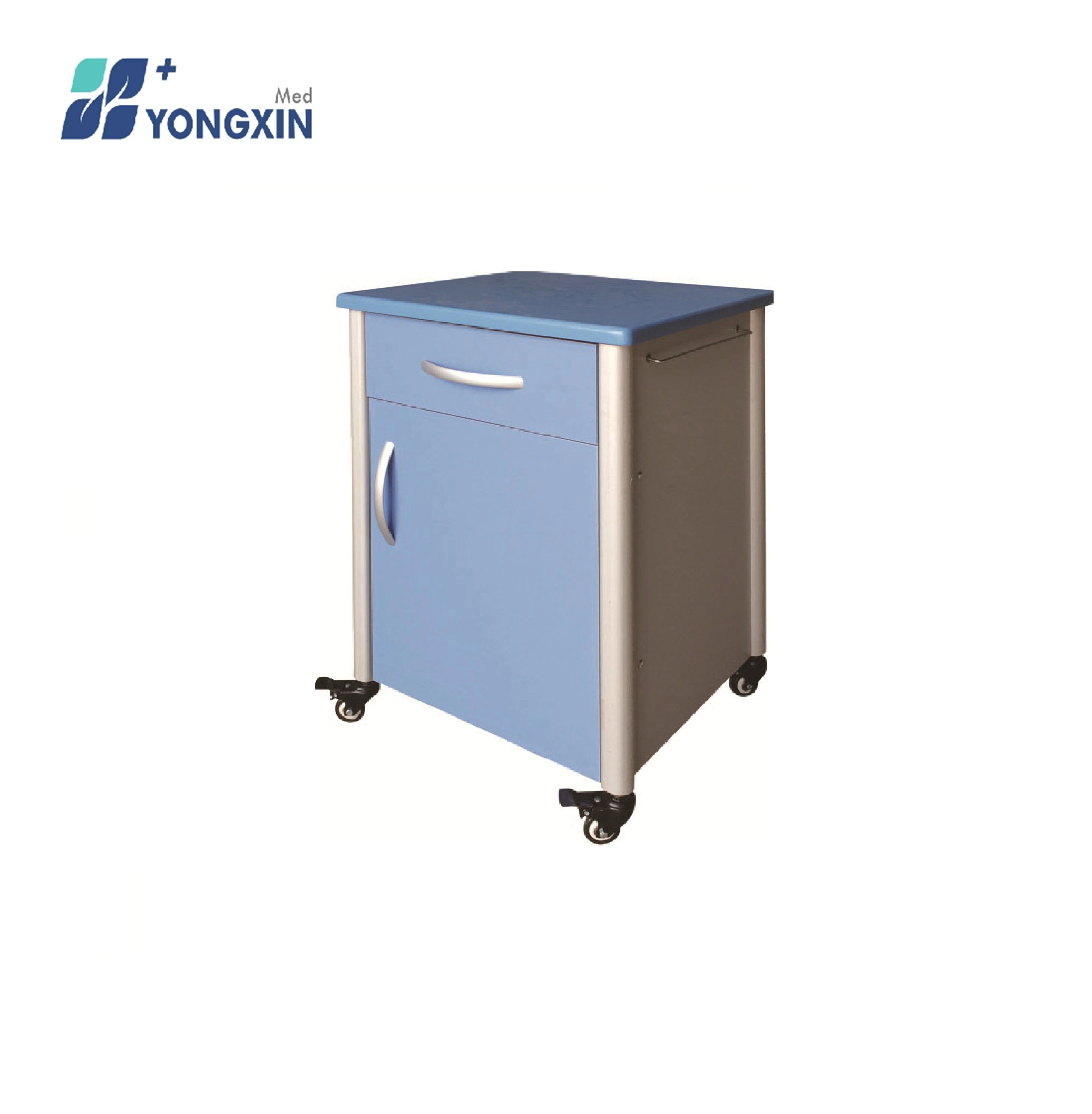 Yxz-800 ABS Hospital Bed Side Cabinet, Strong Plastic Hospital Locker with Wheels, Medical Used Storage Cabinet