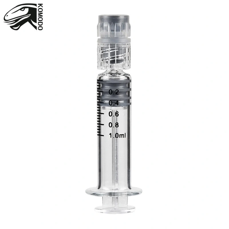 Best Vape Accessories 1ml Glass Syringe Prefilled Metal Plunger