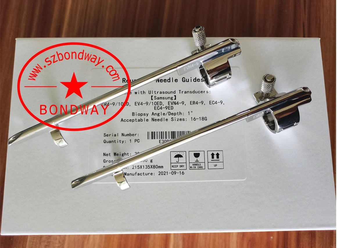 Biopsy Needle Braket for Hitachi-Aloka Transvaginal Ultrasonic Probe, Endocavity Ultrasound Probe C41V1 Eup-V73W, in Vitro Fertilization, Tumor Biopsy Ablation