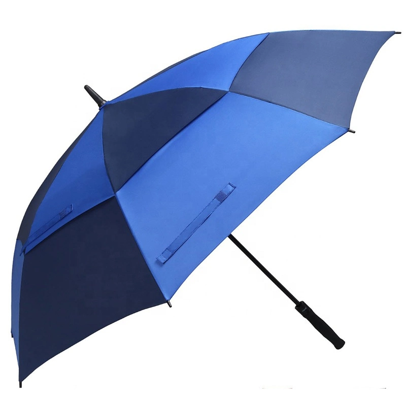 New Arrival Wholesale Blue Double Layer Unique Design Multi Colors Outdoor Golf Umbrellas for Sale