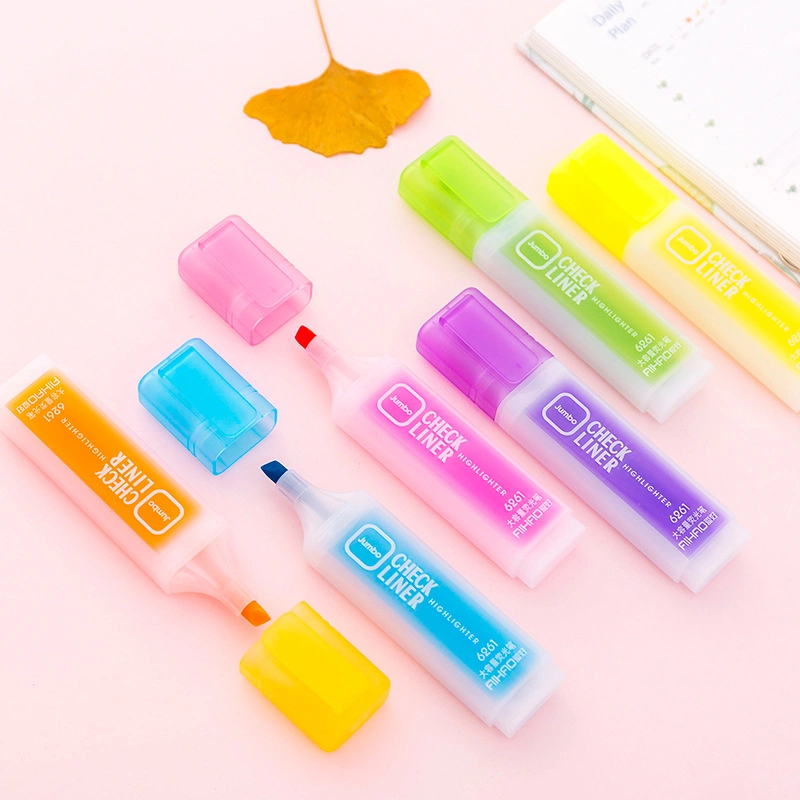 Factory Price Large Volume Candy 6 Color Highlighter Marker for Students