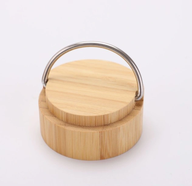 Custom Bamboo Vacuum Cup Stainless Steel Bamboo Tumbler with Portable Lid