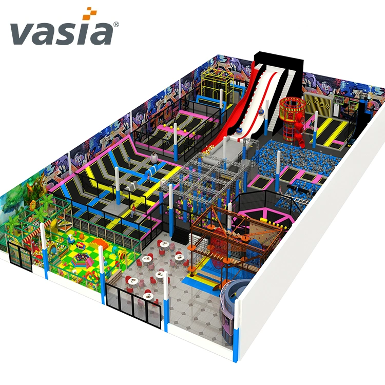 Neues Design Springen / Sprung Große Kommerzielle Kinder &amp; Kinder Indoor &amp; Outdoor Big &amp; Mini Unterhaltung Aufblasbar Trampolin Park für lustige Aktivitäten