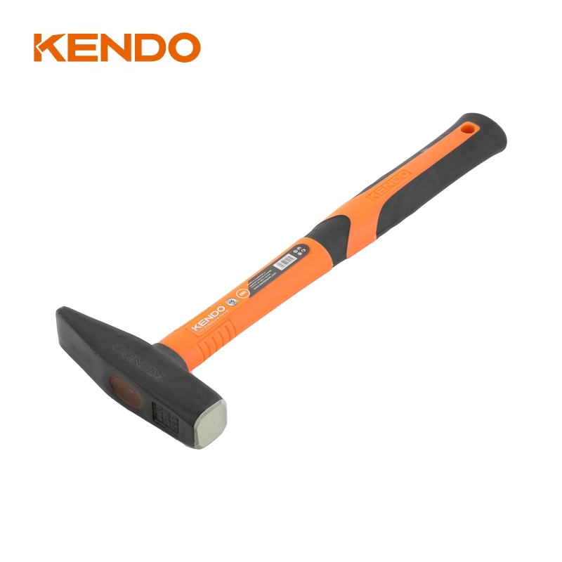 Kendo Fiberglass Handle Machinist Hammer Fully Polished Striking Face Leaves Fewer Marks on Surfaces