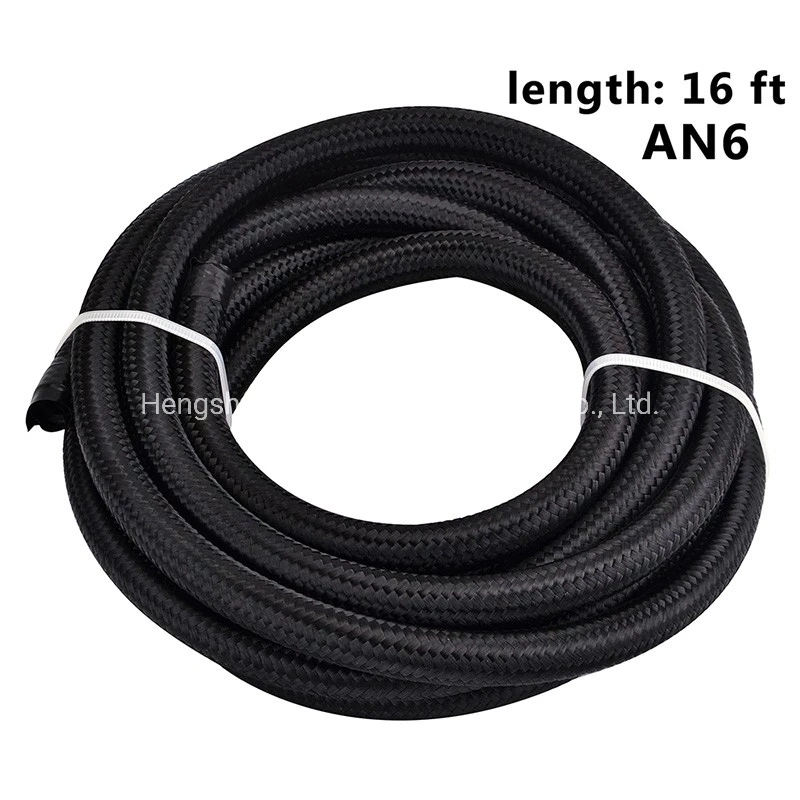 Long Using Life Hot Sale An4 Double Soft Stainless Steel Oil Cooler Rubber Hose