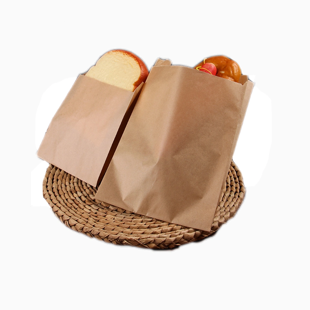 Degré d'aliments Produits de boulangerie sac sacs en papier de pain avec plastification V sac de papier automatique la machine