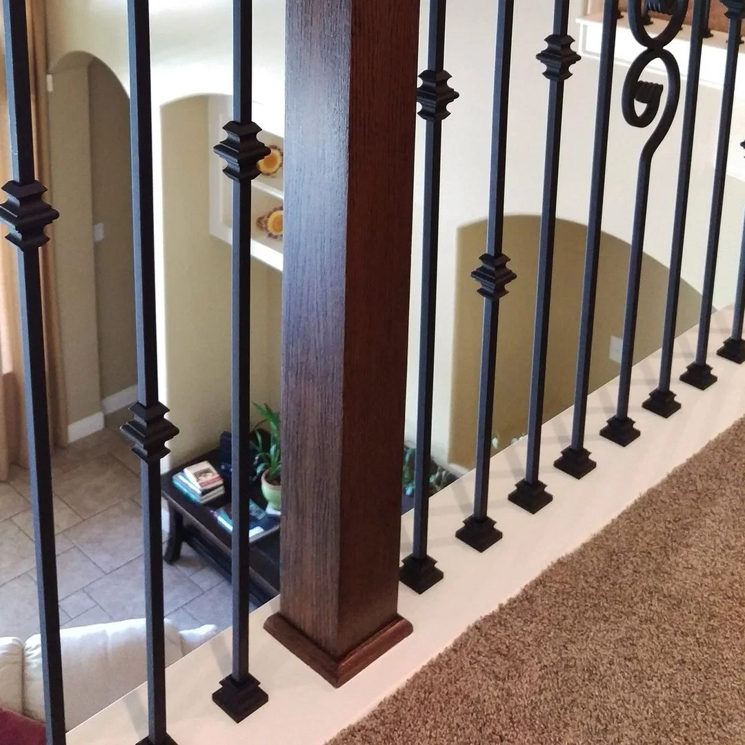 Rail d'escalier/Décoration de clôture matériau en fer forgé