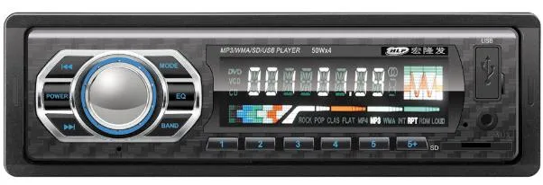 Leitor de MP3 para auto-rádio com leitor de vídeo para automóvel estéreo Leitor de MP3 para automóvel com leitor de USB de painel fixo