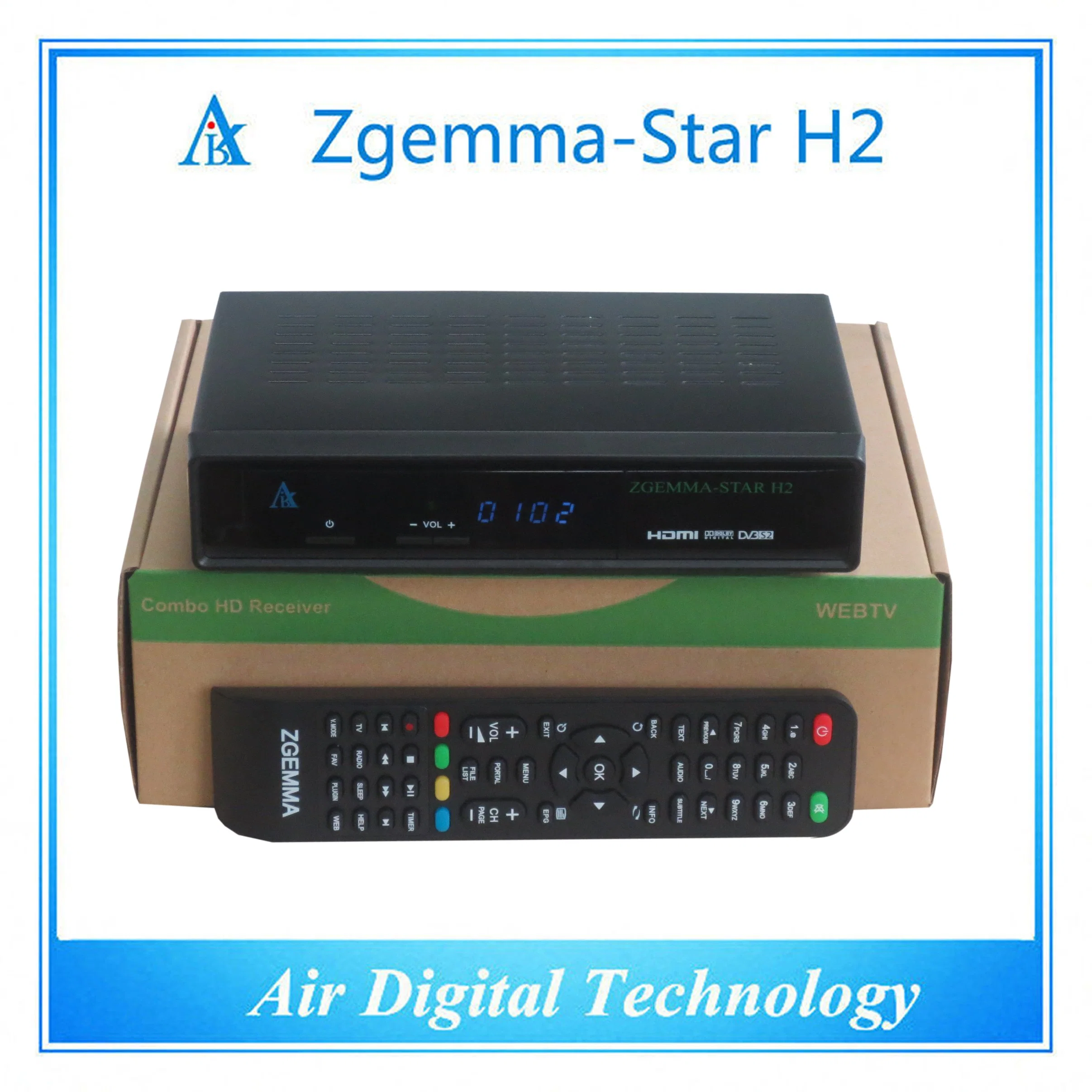 Zgemma Star H2 Satellite TV Receiver Linux OS DVB-S2+DVB-T2