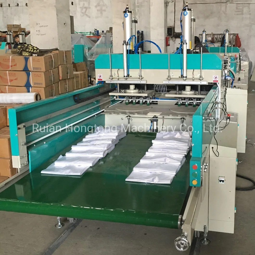 1 2 4 6 8 líneas abajo caliente calentar el sellado y corte en frío el HDPE LDPE PE bolsa de plástico biodegradable, decisiones y el precio de fábrica en China Fabricante de máquina de formación