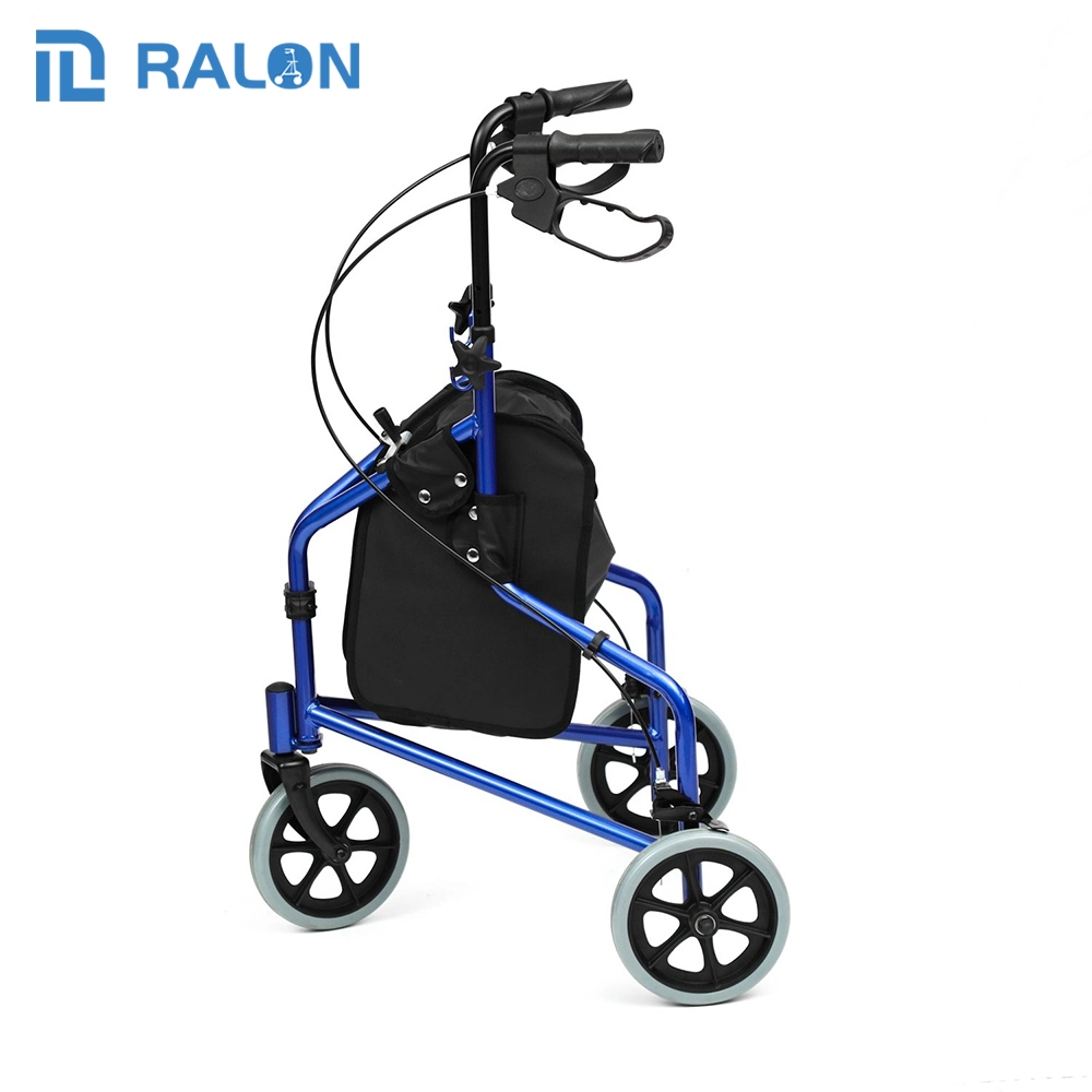 2023 mejor Venta Fabricante plegable tres ruedas Rollator