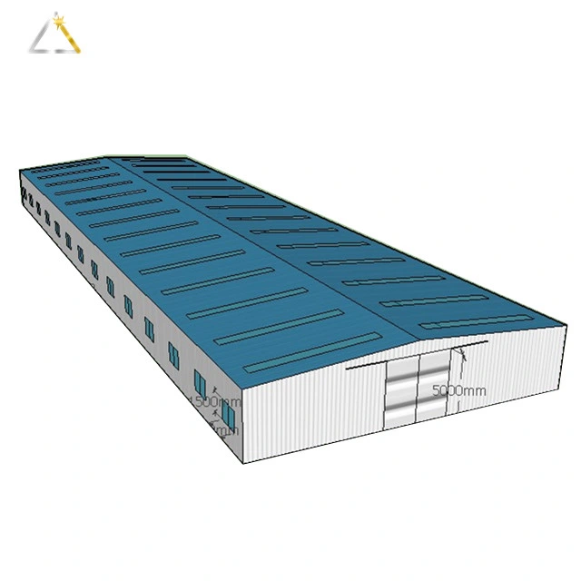 Industrial Prefabricated Quick Assembly Steel Metal Prefab Factory Building for Warehouse Workshop