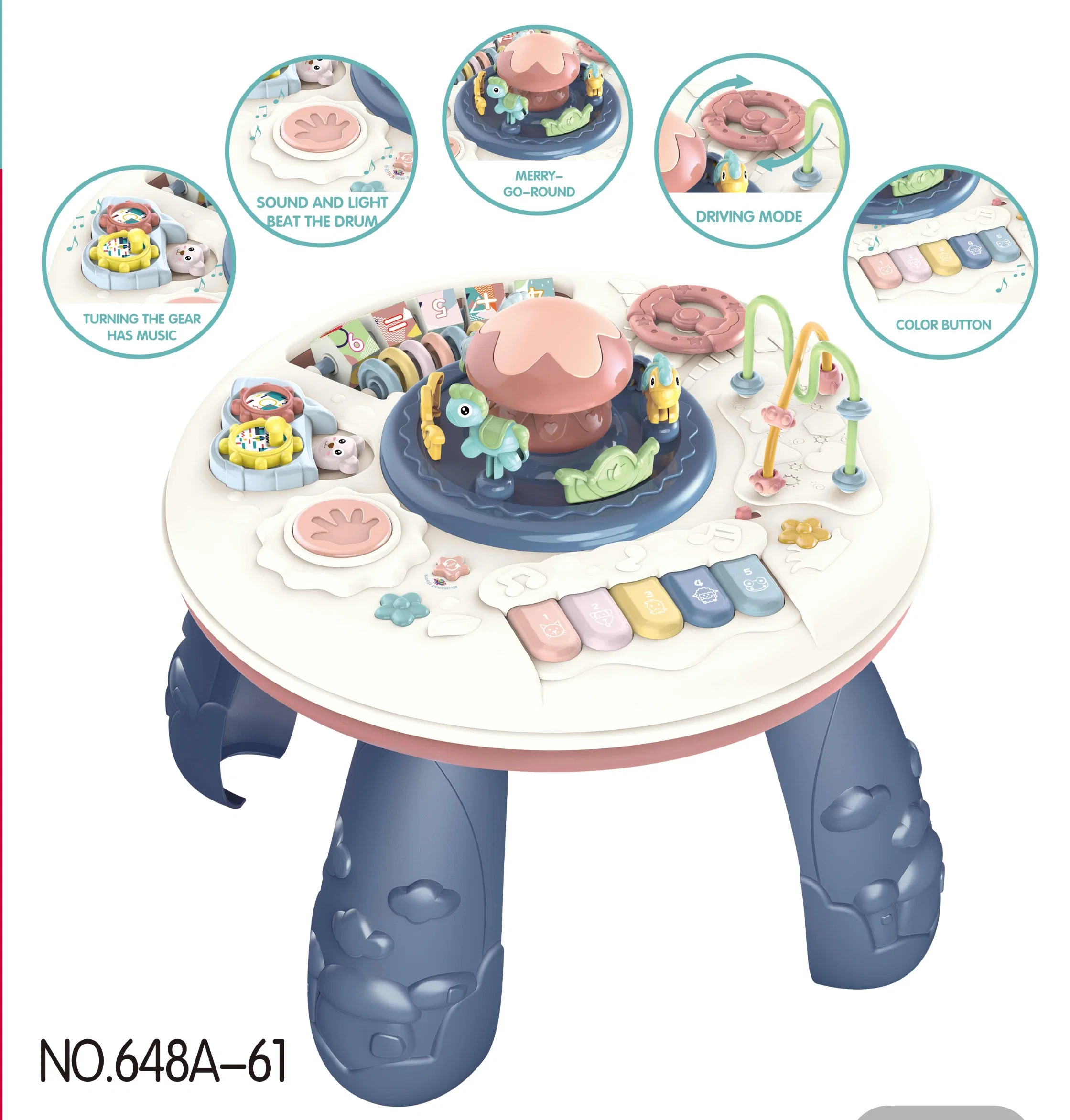 18-36 mois apprentissage interactif bébé multifonction Intelligence musicale activité 3D Jouet cube