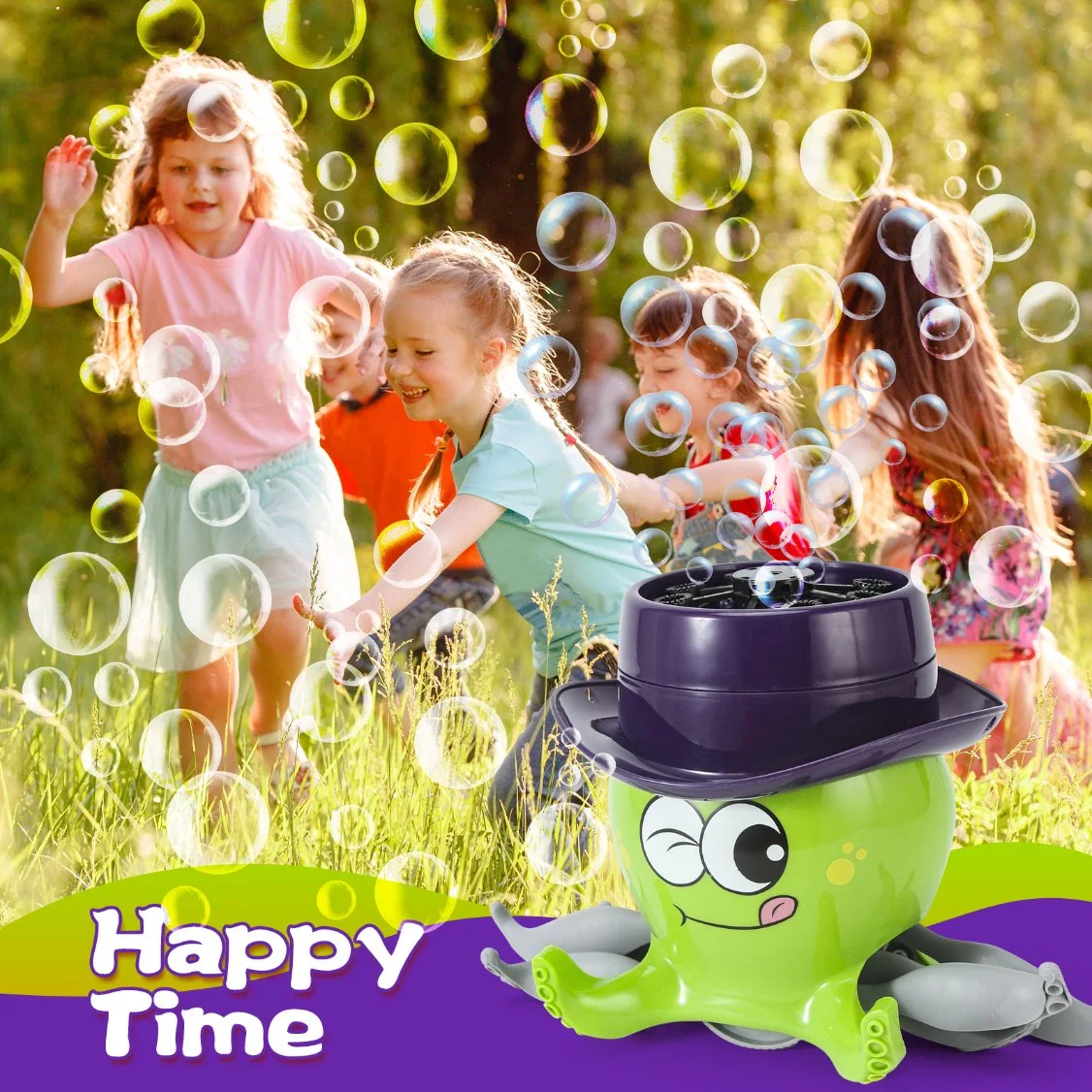 Funny Walking Octopus Bubble Maker Machine