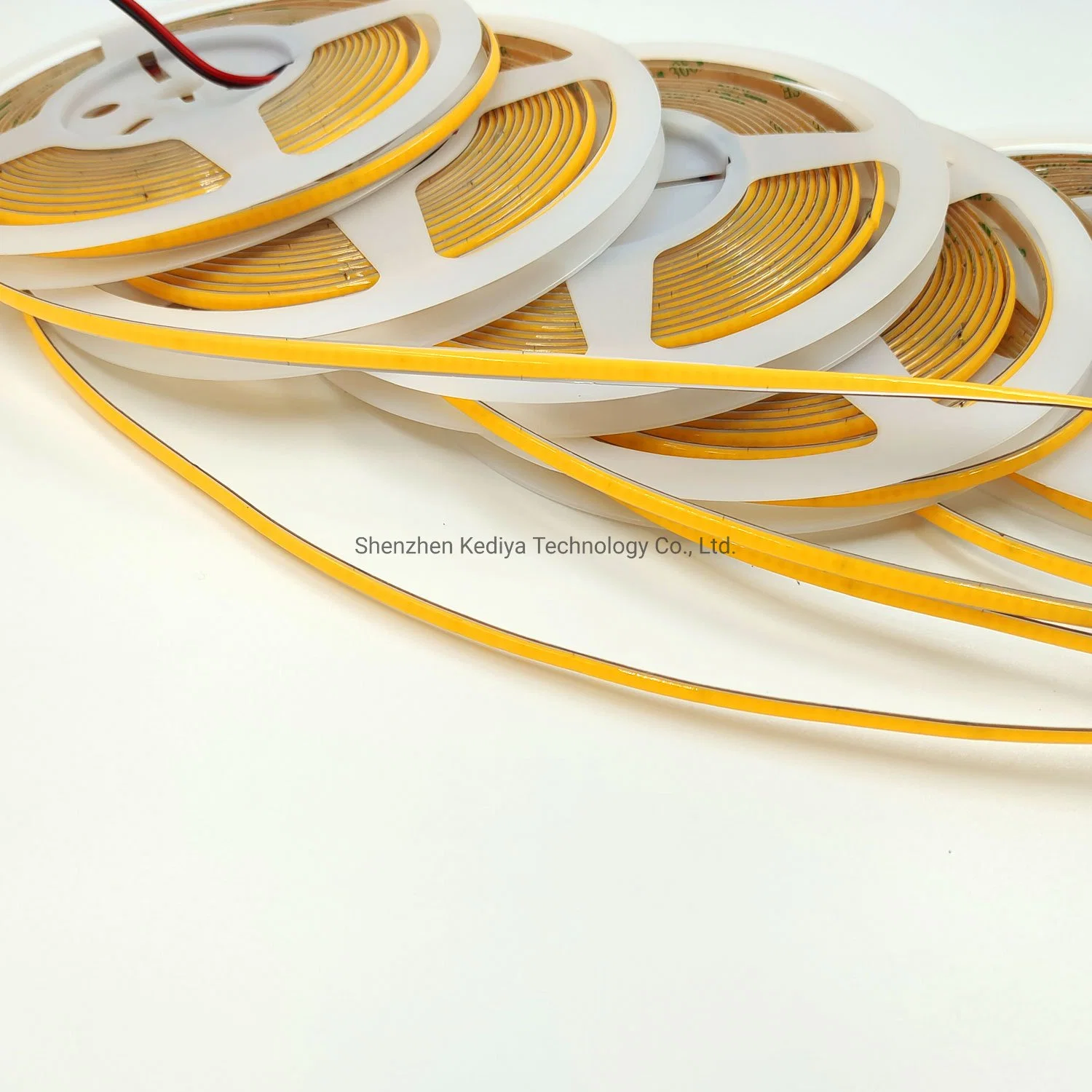 Custom New Slim Flexible COB PCB Width 5mm LED Strips High Density 3-5 Years Warranty 12V 24V COB LED Strip Light with Can Be Pasted