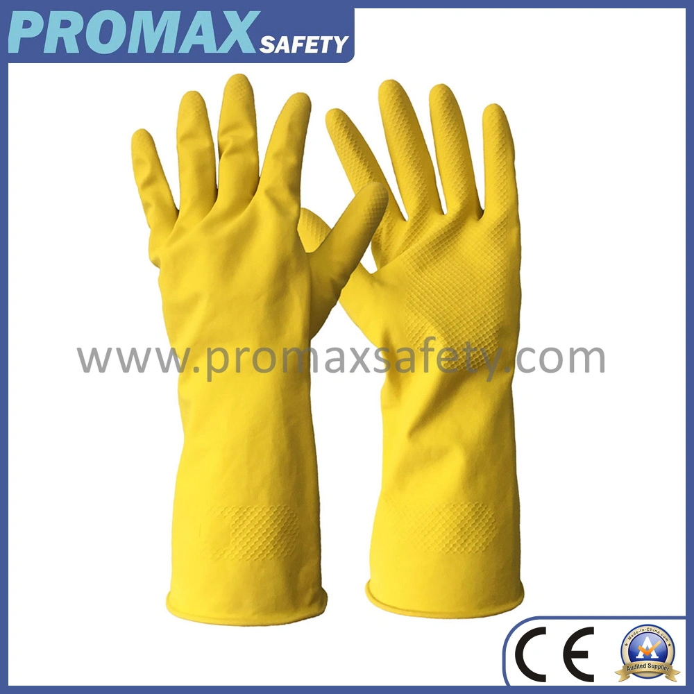 Brassard long réutilisable, imperméable, en caoutchouc de cuisine, latex, lavage de vaisselle à la maison Gants de nettoyage