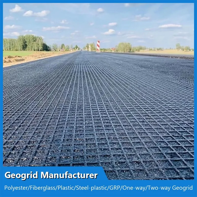 Soil Fiberglass Biaxial Geogrid Price Coated Bitumen Stabilization Grid