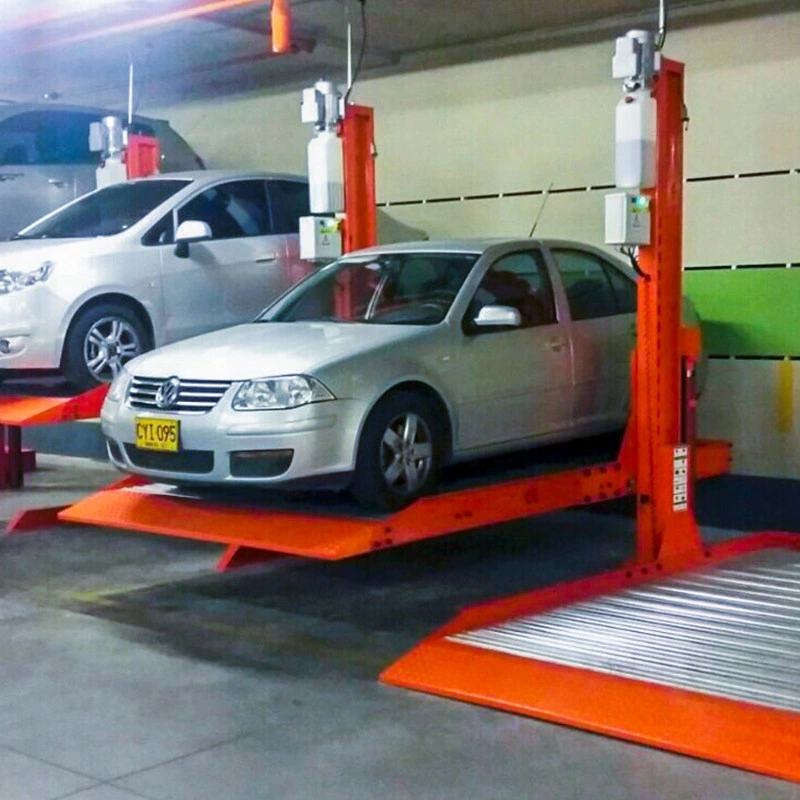 Aprovado pela CE Carro Hidráulico Mecânico do empilhador 2 lugar de estacionamento do carro elevador