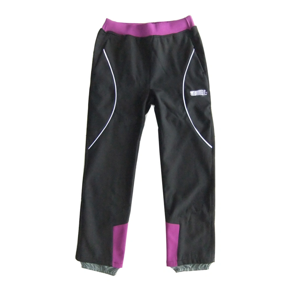 Girl Sport e casual Softshell Pants com impermeável e quebra-vento