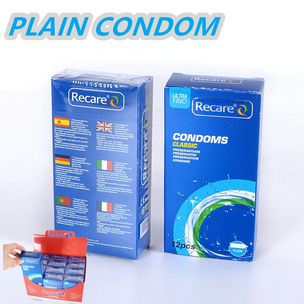 Meilleur plaisir naturel bon marché eau à base de silicone huile classique Condom Avec certificat CE