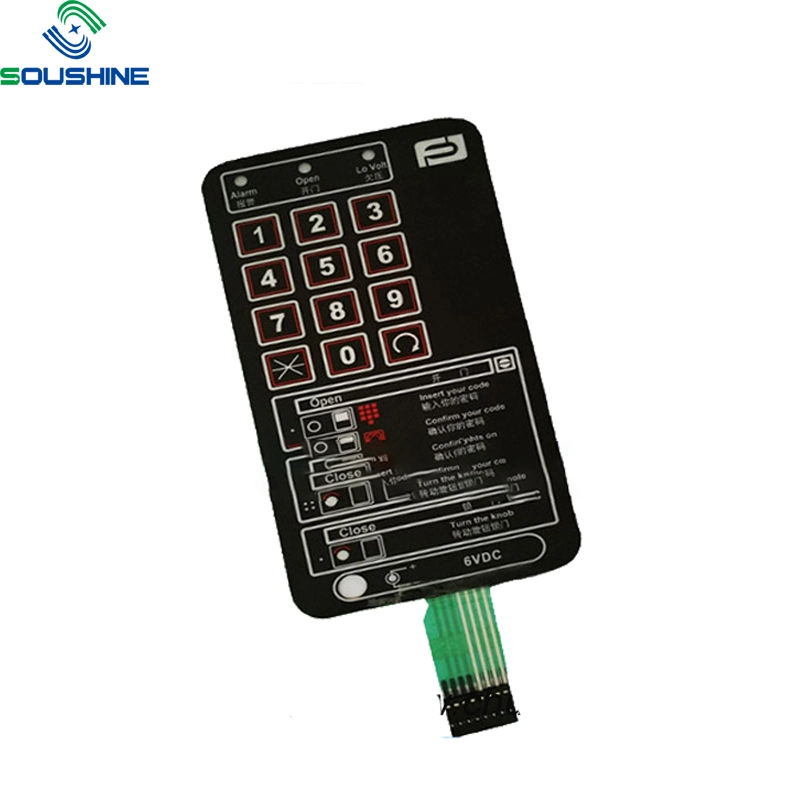 Low Price Custom Membrane Switch for Fuel Quality Sensor, 3m Metal Domes Membrane Switch