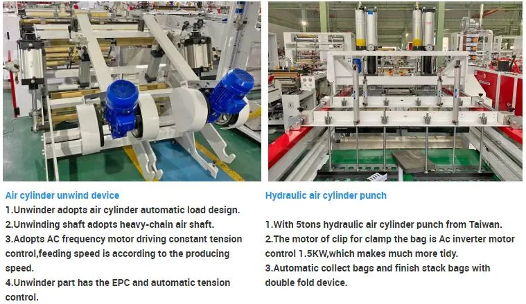 PE de alta velocidade LDPE HDPE biodegradável, transporte de lixo doméstico T Máquina de fazer saco de colete para camisa