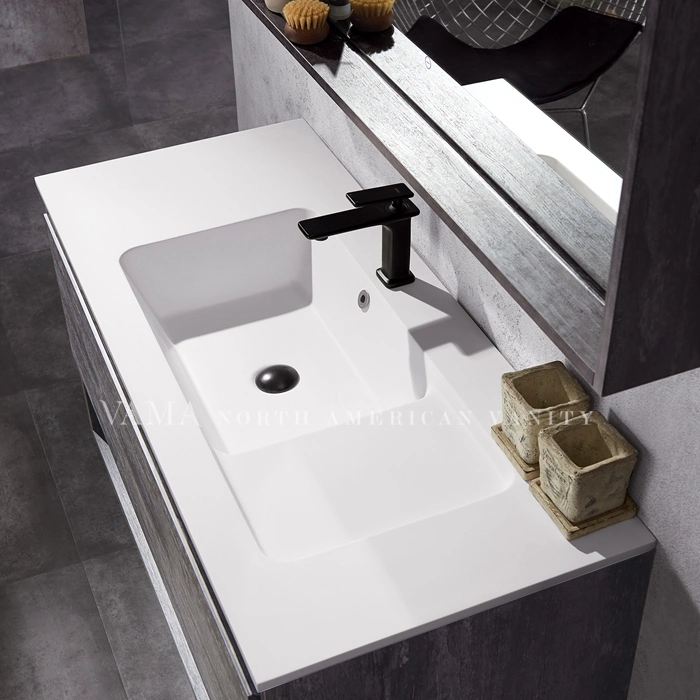 Vama 1200mm LED Light Mirror Cabinet Melamine Bathroom Vanities Bathroom Sets 773048