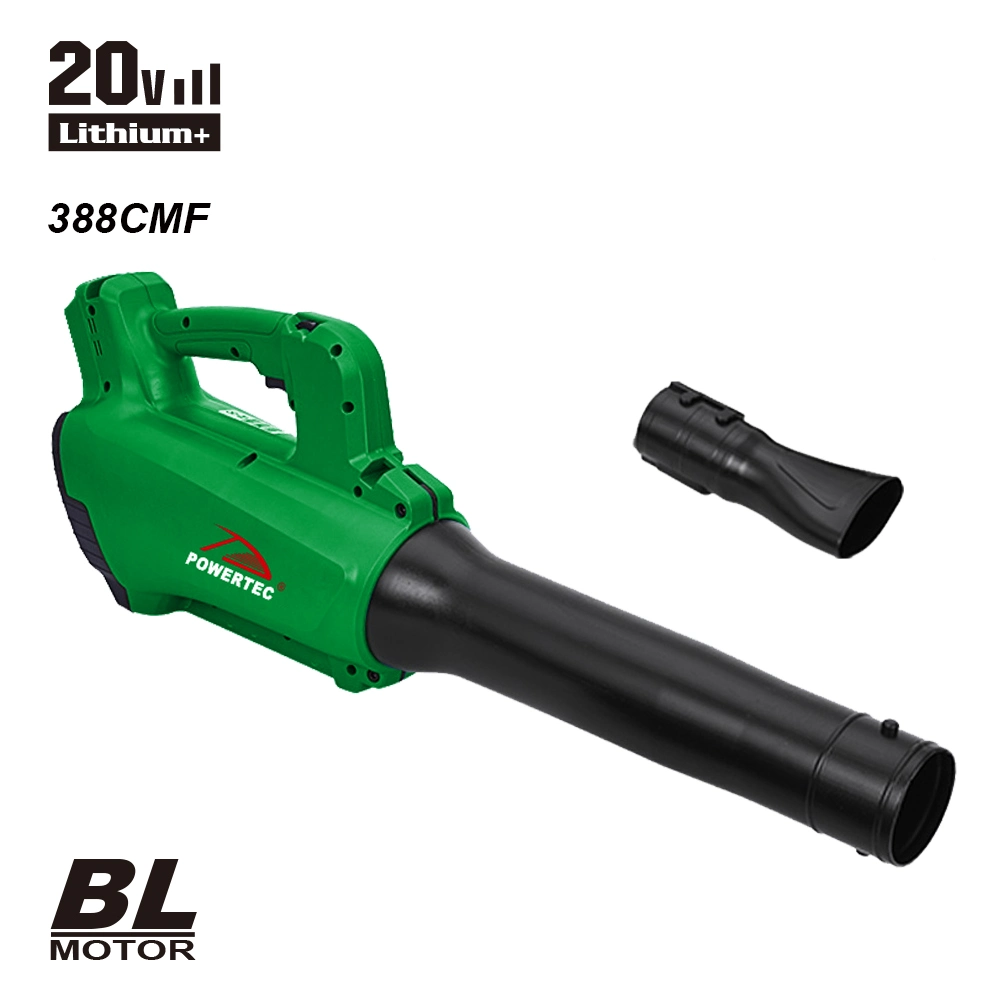 Powertec OEM 20V Electric Garden Tools Lithium Battery 1.5AH/3.0ah Cordless منفاخ بدون فرشاة لتنظيف رقاقة الهواء والثلج