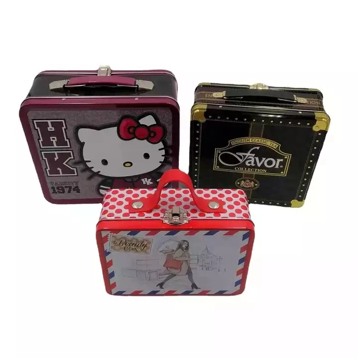 Mayorista/Proveedor de dibujos animados personalizados fábrica creativa Latas de Comida exquisita de metal de la serie cajas de regalo el almuerzo envasado tin box