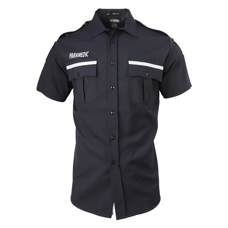 Customized Good Quality Navy CVC Police Men's Polo Shirt