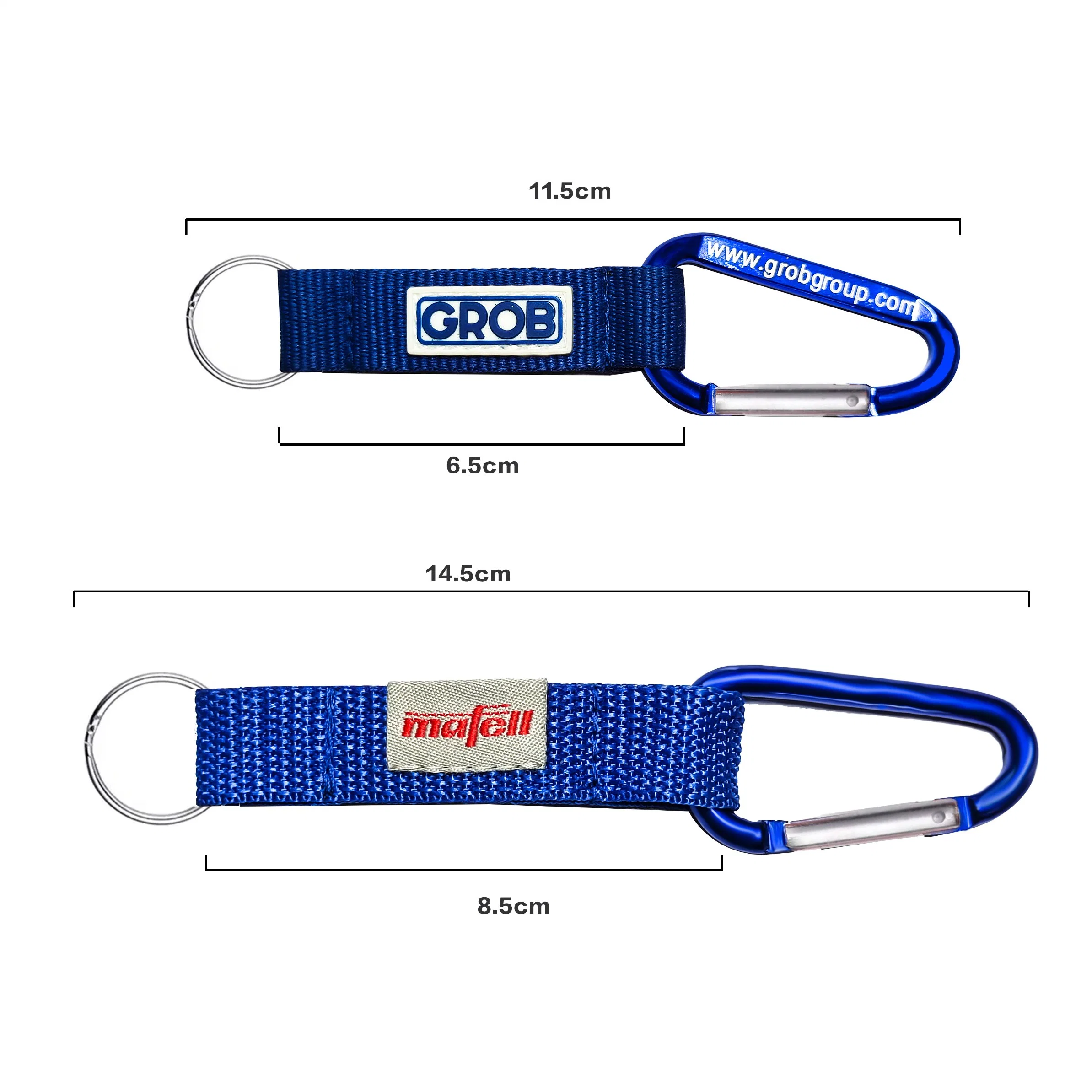 High Quality Factory Custom Short Lanyard Climbing Carabiner with Metal Buckle