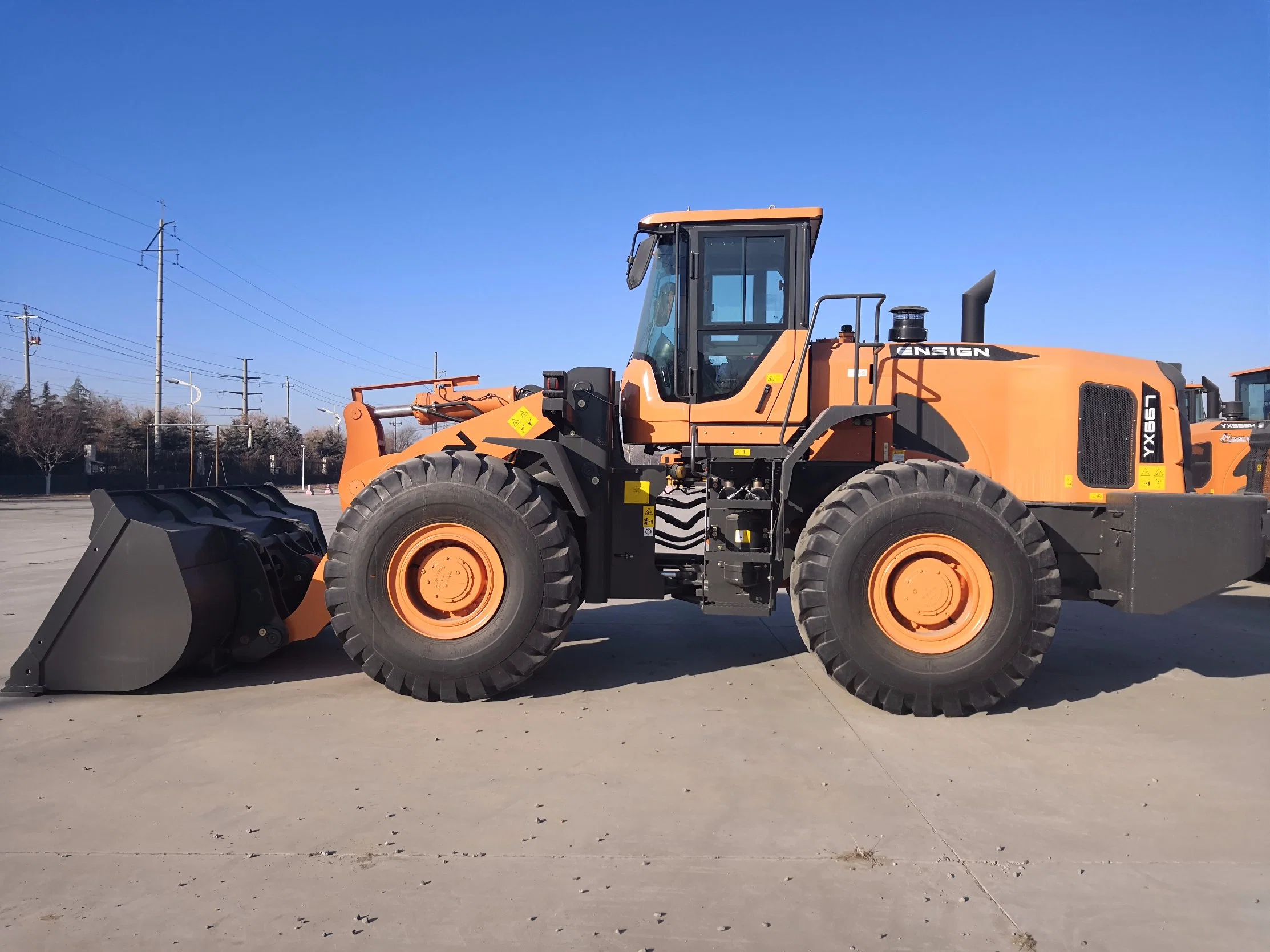 Ensign Brand Yx667 Front Loader 6ton Lift 3.5m3 Bucket