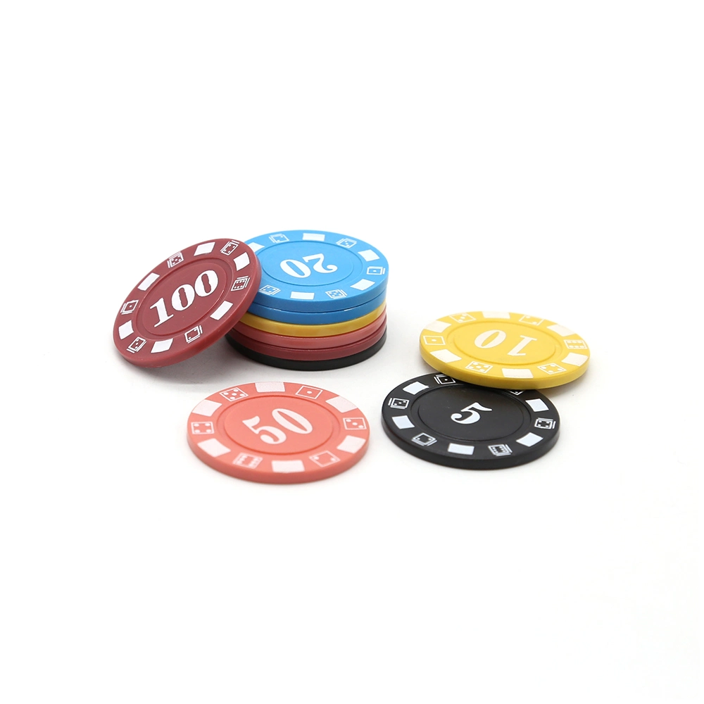 Customized 4G Double Color Plastic Poker Chips Pieces China