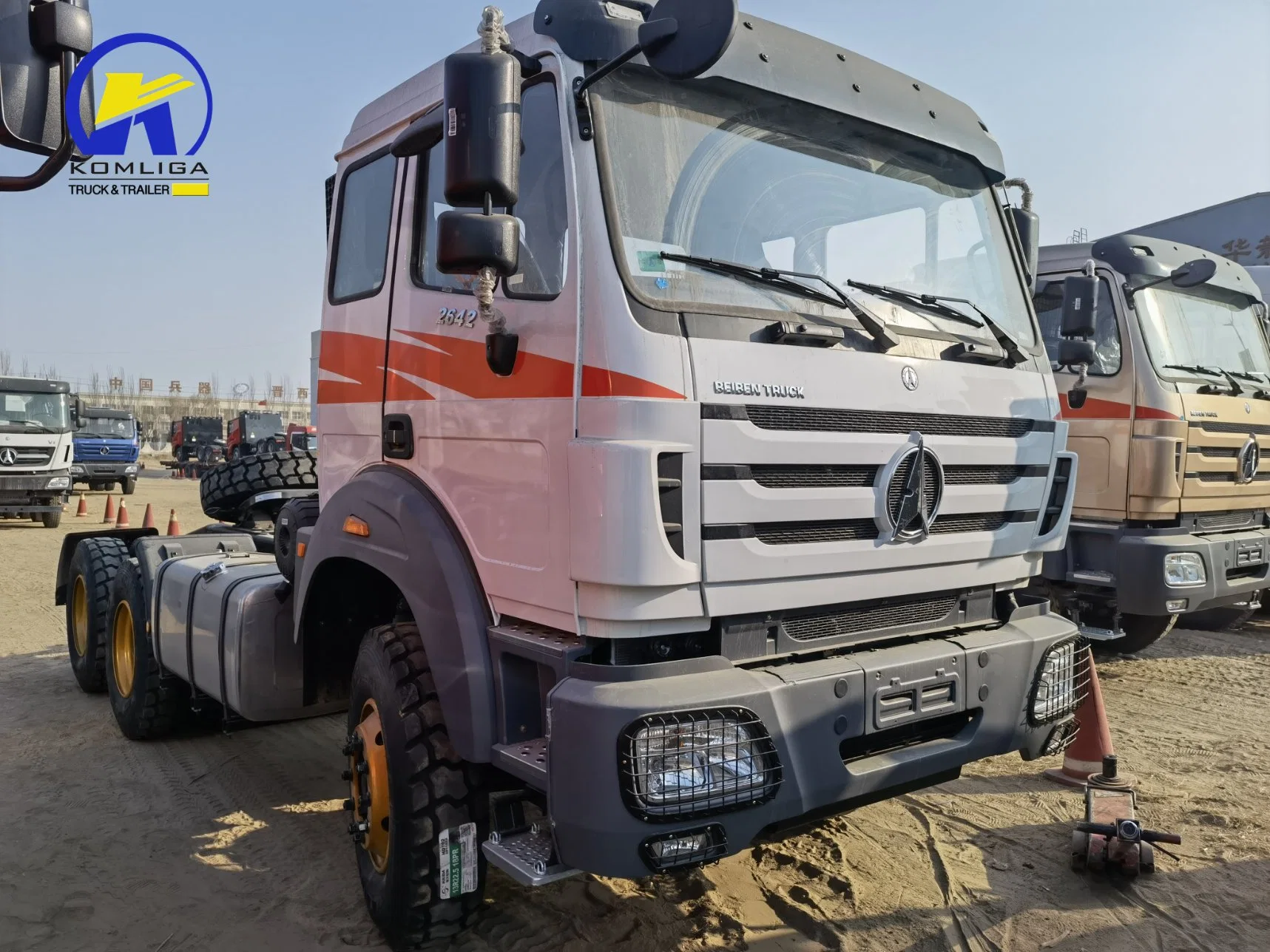 Camión de cabeza de tractor Beiben usado 10tires 6X4 con Mercedes Benz Tecnología para África