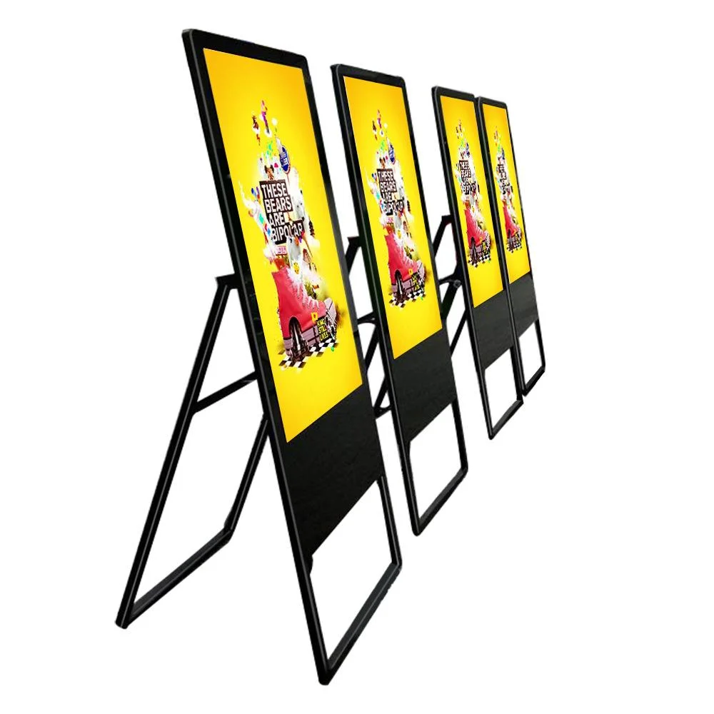 Folding Type Stand Portable Digital Signage Advertising LCD Display