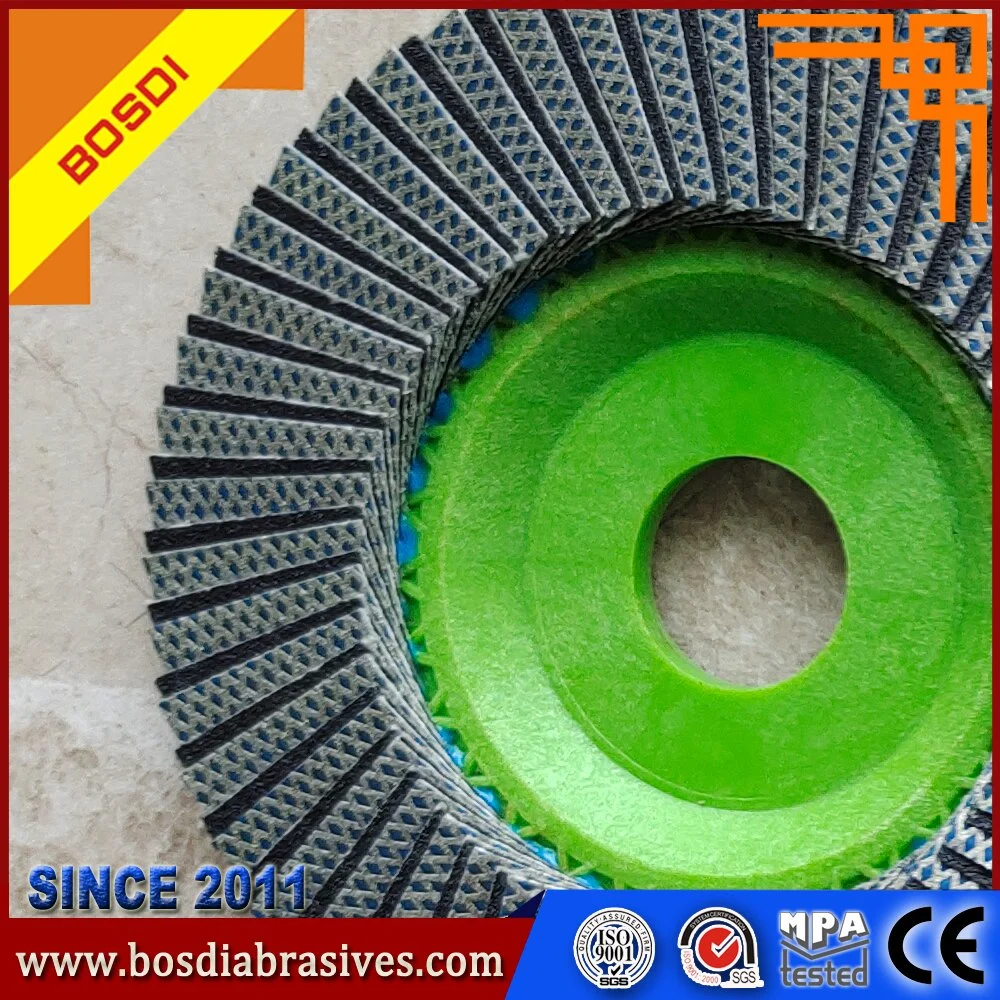 Bosdi Diamond Flap Wheel, Flap Disc Polishing Fro Marble, Granite, Pocelain, Tile, Ceramic,Grit 50/60/120/200/400, Size:4.5" and 5" Export to America and Europe