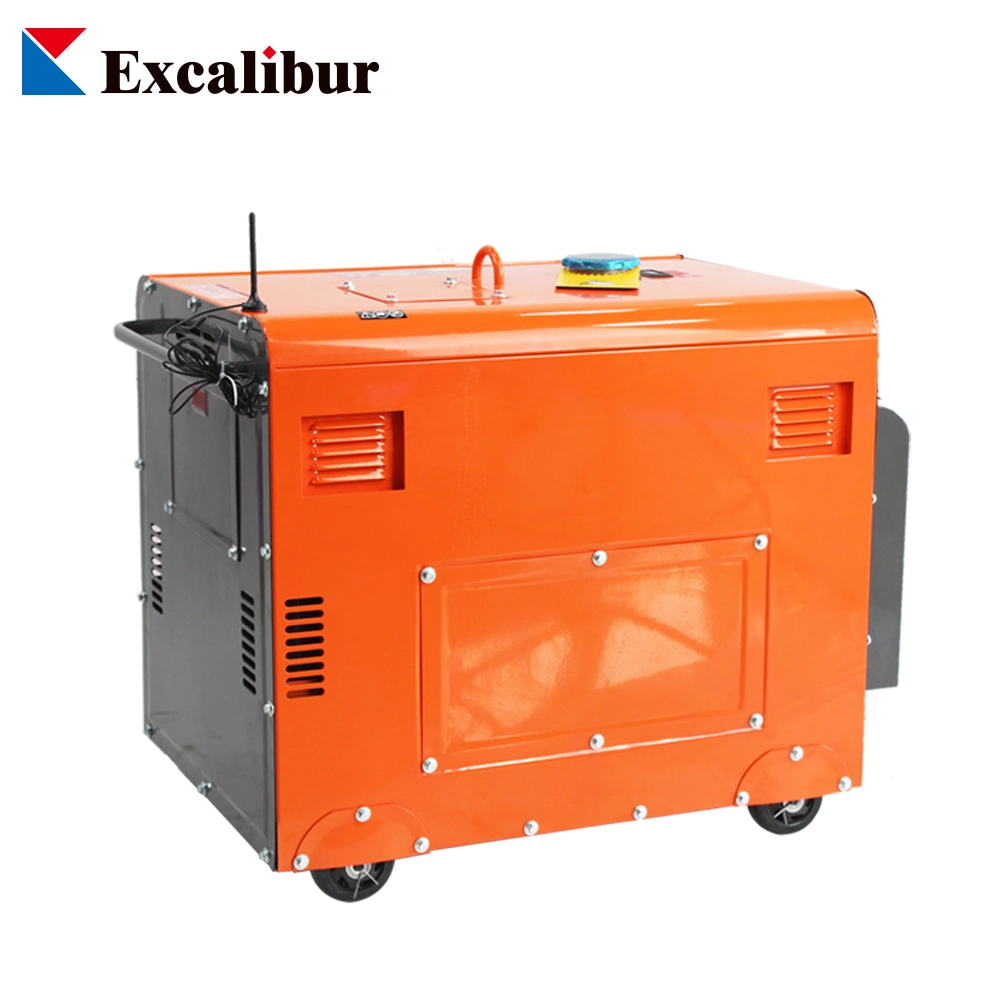 Light Noise 5.5kw Electric Start Diesel Generator for Home Use